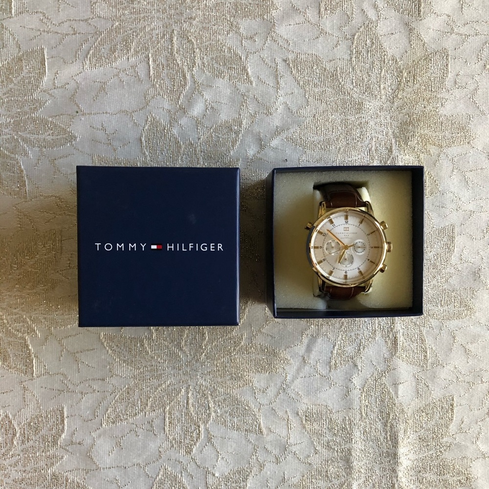 Brown & Gold 42mm Tommy Hilfiger Watch